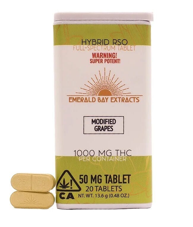 EMERALD BAY | MODIFIED GRAPES (H) | 50MG EA | 1000MG TABLETS