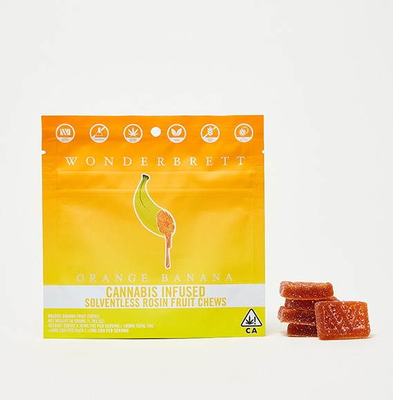 Wonderbrett Orange Banana Solventless Fruit Chews