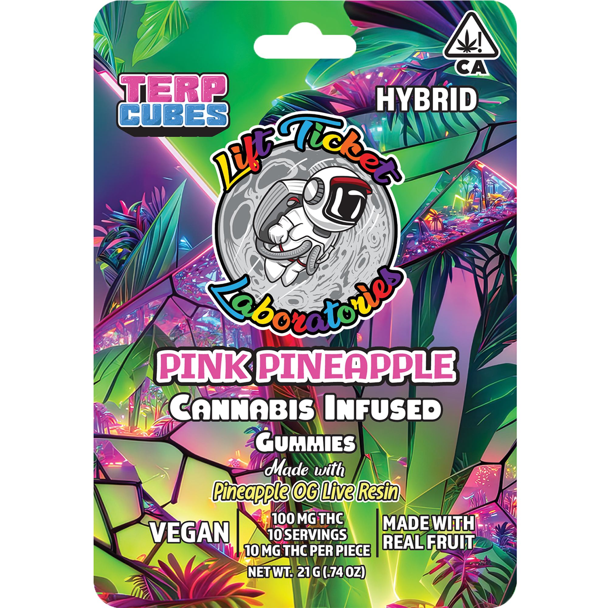 LIFT TICKETS | PINK PINEAPPLE (H) | 100MG TERP CUBES