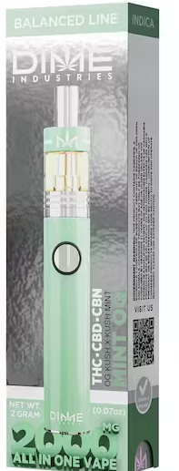 DIME | MINT OG (I) THC:CBD:CBN | 2000MG ALL-IN-ONE